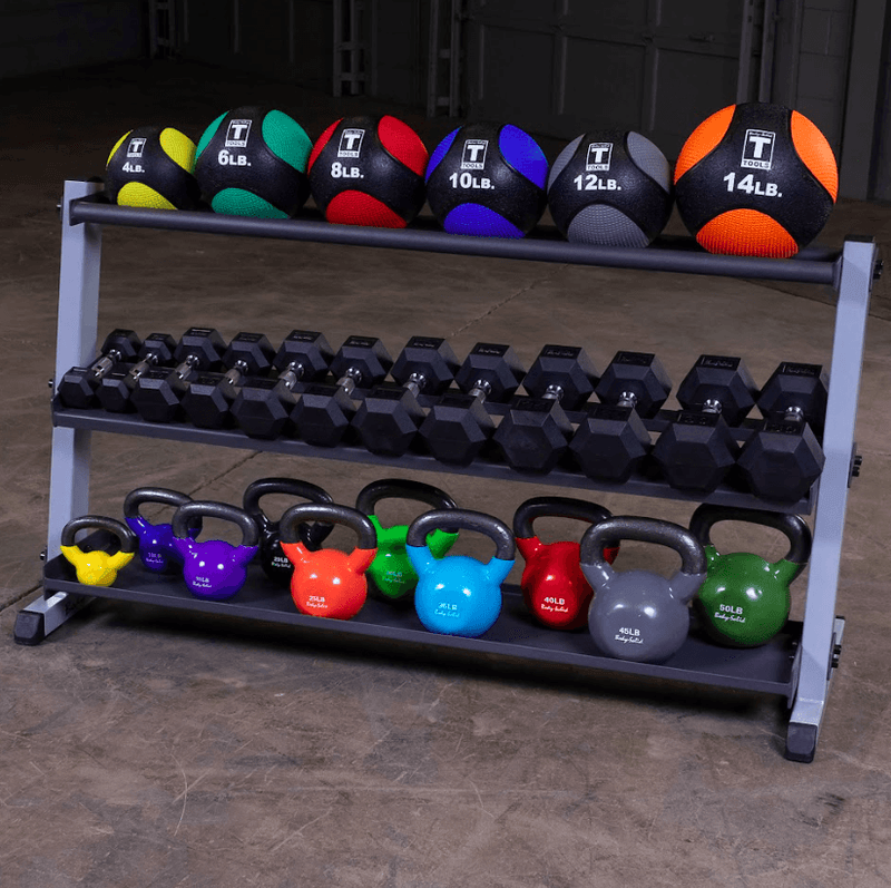 Body-Solid 60 inch 2-Tier Dumbbell Rack 157cm Wide - AVAILABLE FOR IMMEDIATE DELIVERY (1 LEFT)