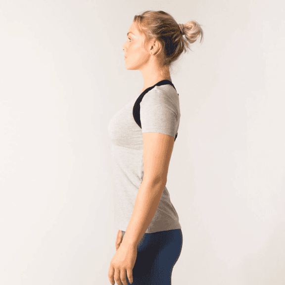 Swedish Posture Unisex Flexi Harness Posture Corrector, Black or White