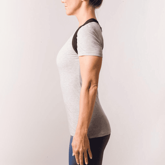 Swedish Posture Unisex Flexi Harness Posture Corrector, Black or White