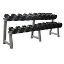 Commercial Round Dumbell Set with Rack (10 Pairs) - - Clearance Sale - 1 LEFT