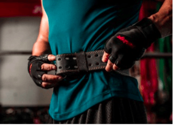 Harbinger 4-INCH Padded Leather Belt - Black