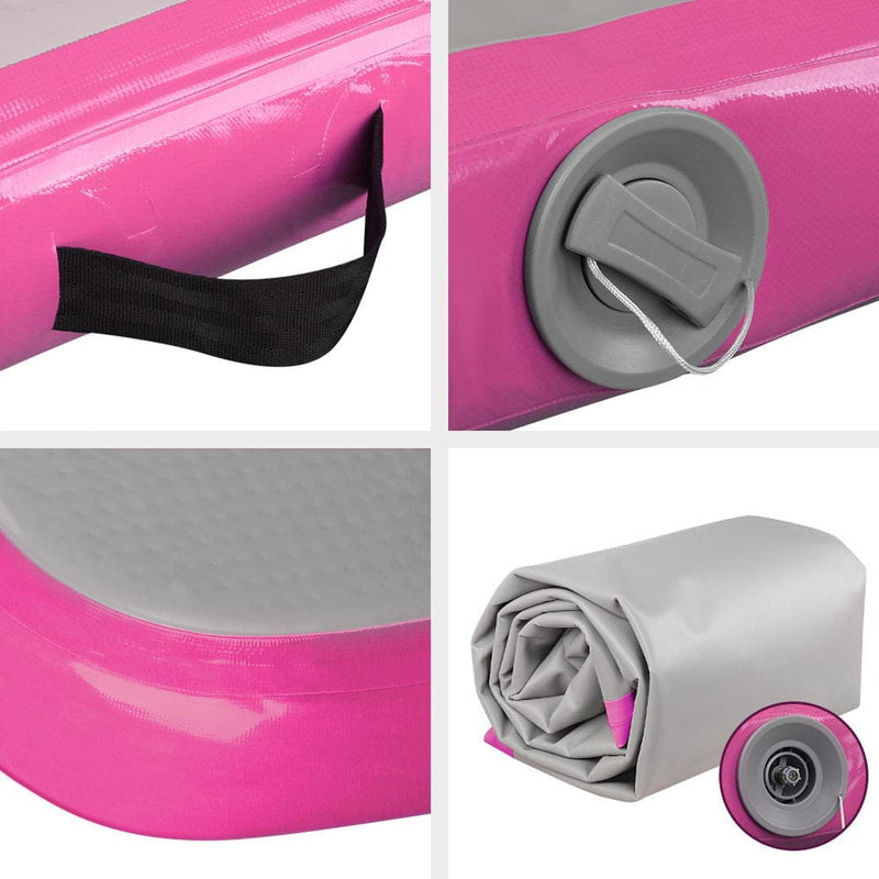 E FIT 3m x 1m Air Track Mat - Pink and Grey [ONLINE ONLY]