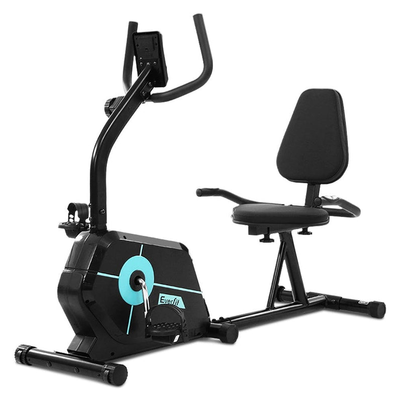 EFit Exercise Bike Magnetic Recumbent Indoor Cycling Home Gym Cardio 120kg- ONLINE ONLY