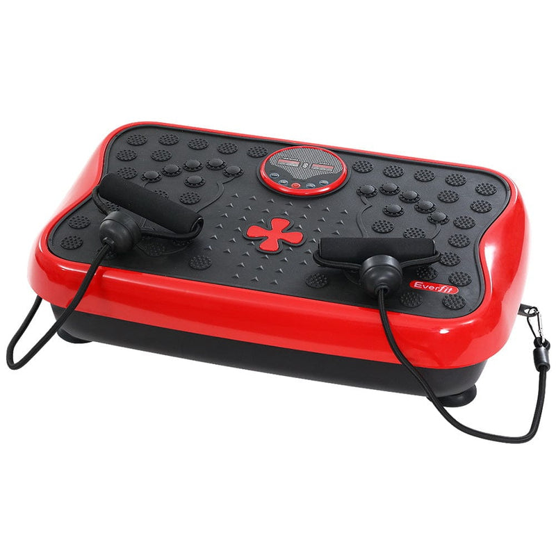 EFit Vibration Machine Platform Vibrator with Resistance Rope Home Gym Red- ONLINE ONLY