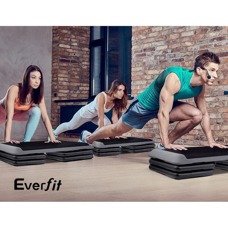 EFit 2X Aerobic Step Riser Exercise Stepper Block Gym Home Fitness- ONLINE ONLY