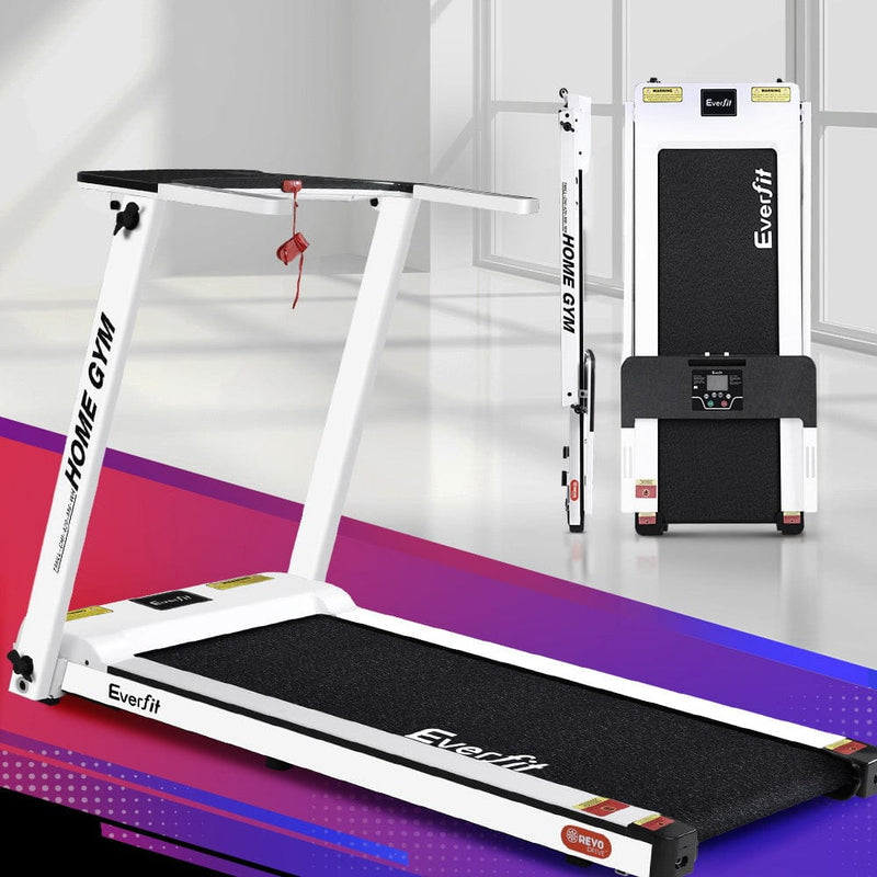 EFit Treadmill Electric Home Gym Fitness Excercise Fully Foldable 420mm White- ONLINE ONLY