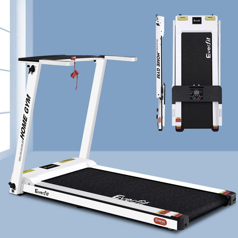 EFit Treadmill Electric Home Gym Fitness Excercise Fully Foldable 420mm White- ONLINE ONLY