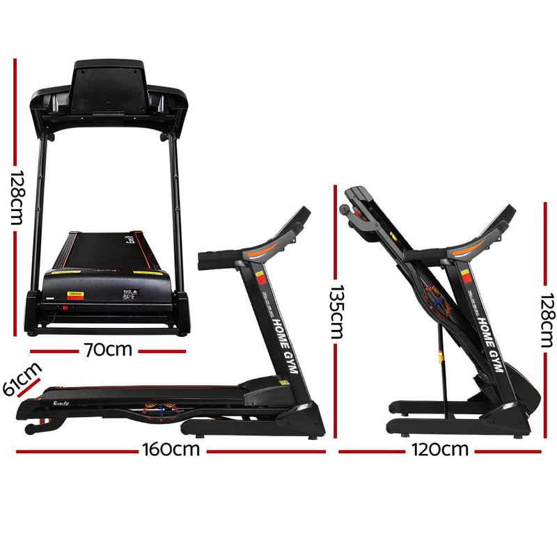 EFit Treadmill Electric Auto Incline Home Gym Fitness Excercise Machine 480mm- ONLINE ONLY
