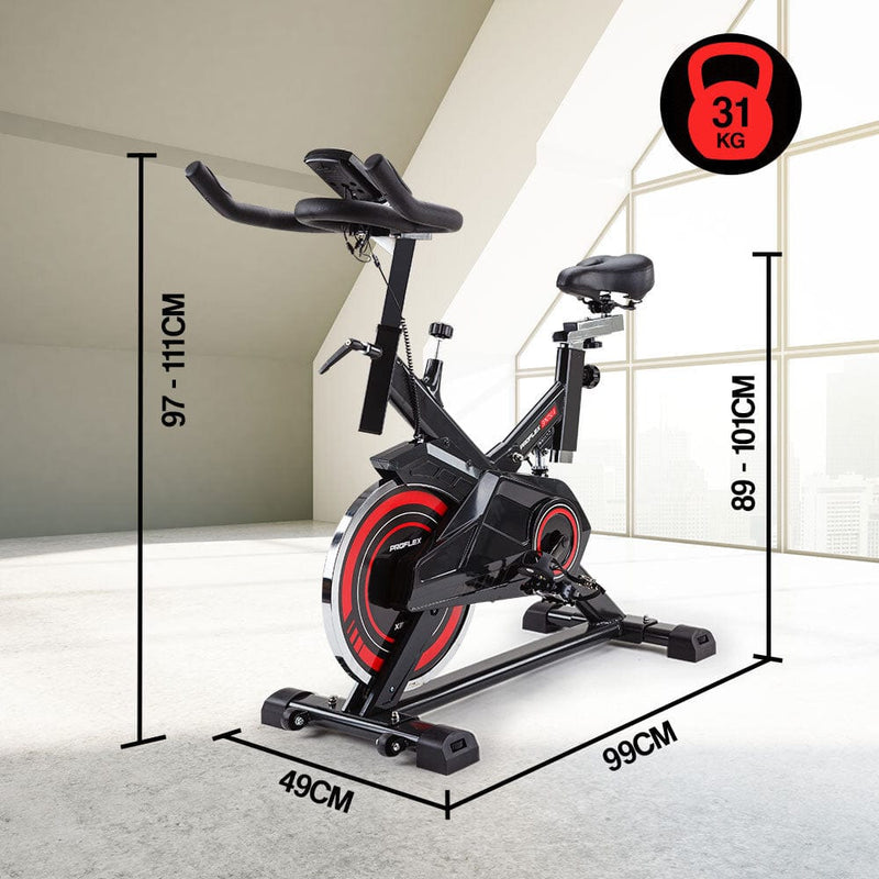 PROFLEX Commercial Spin Bike - Red [ONLINE ONLY]