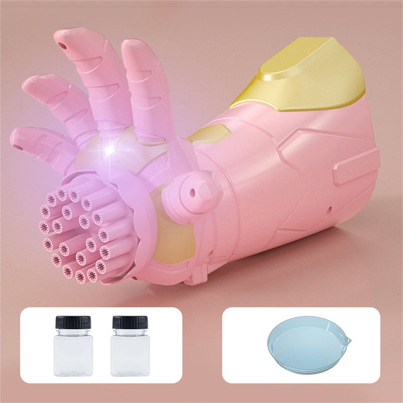 Bubblerainbow Porous Luminous Bubble Gun for Kids Fully Automatic Leak-proof Children Toy - ONLINE ONLY