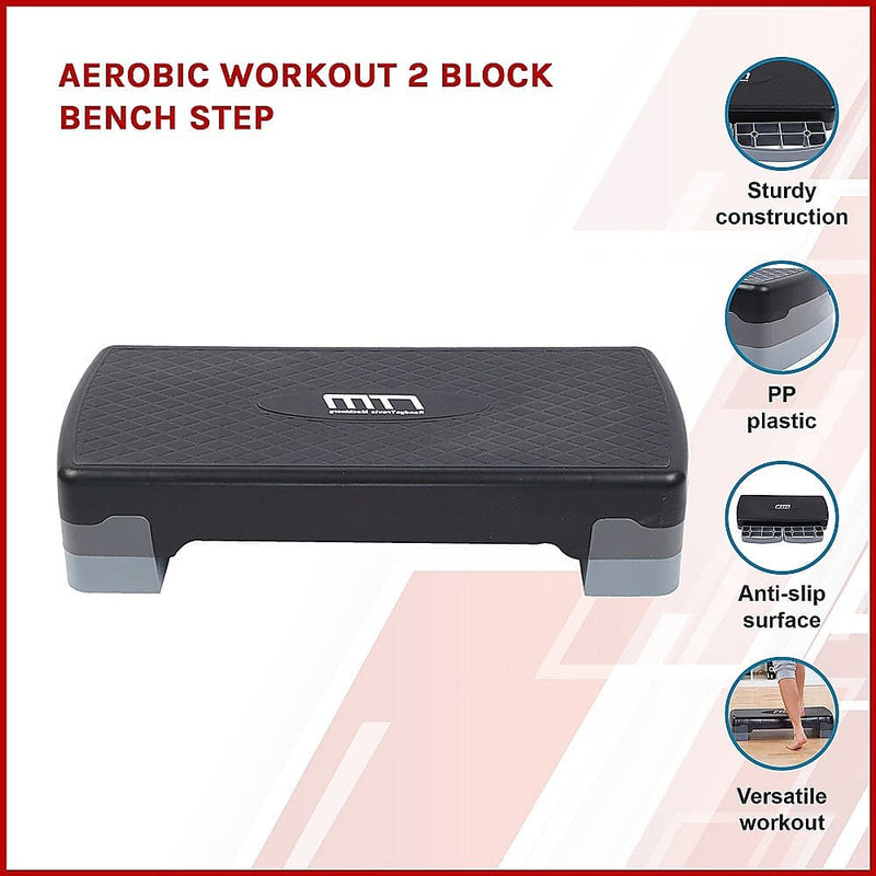 Aerobic Workout 2 Block Bench Step [ONLINE ONLY]