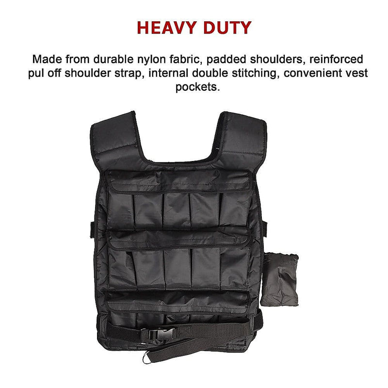 30Kg Adjustable Weighted Training Vest [ONLINE ONLY]