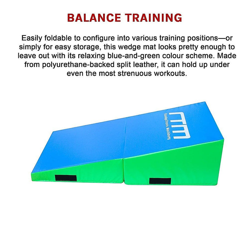120x60x35cm Foldable Soft Incline Gymnastics Mat Wedge Yoga Gym Balance Training [ONLINE ONLY]