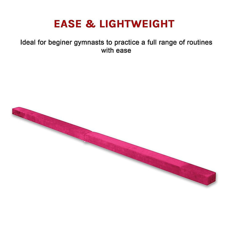 2.2m Gymnastics Folding Balance Beam Pink [ONLINE ONLY]