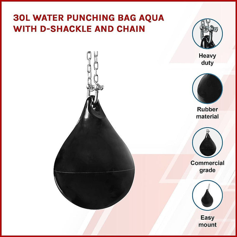 30L Water Punching Bag Aqua with D-Shackle and Chain [ONLINE ONLY]