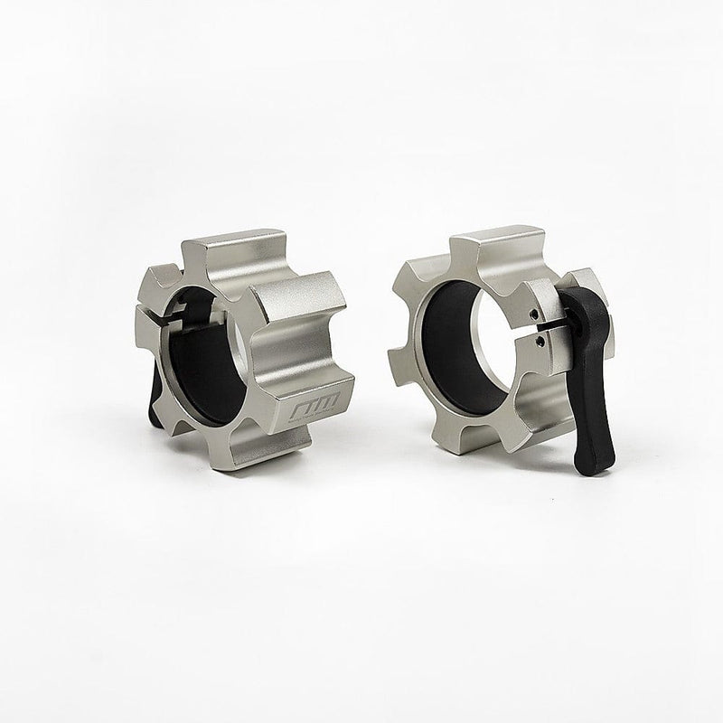 Aluminium Olympic Lock Collars Pair Barbell Clamps Clips Quick - FREE delivery - ONLINE ONLY