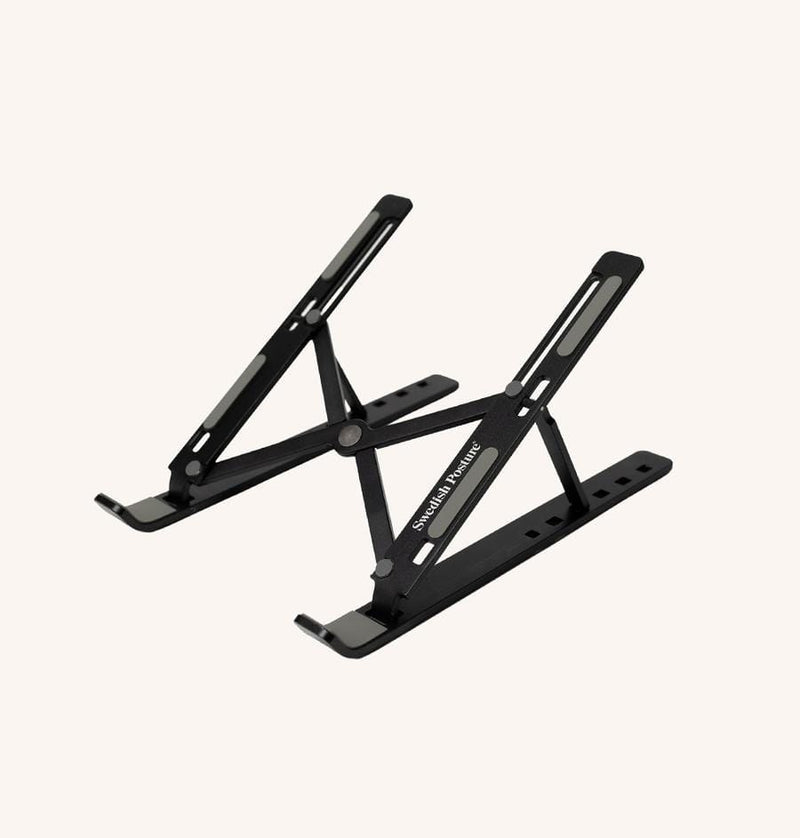 Swedish Posture Foldable Ergonomic Computer Stand, Black
