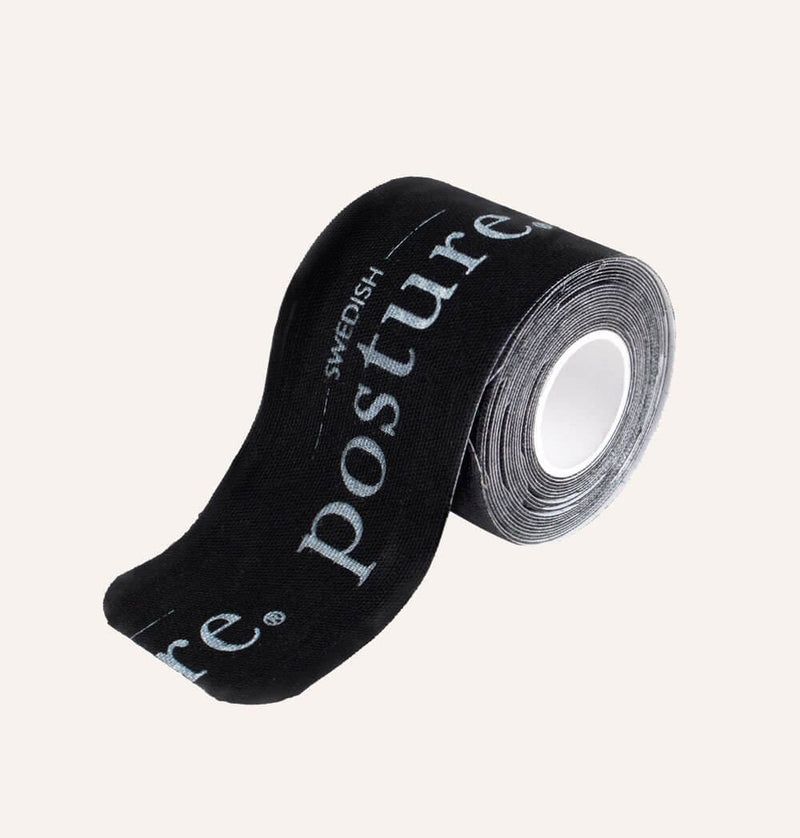 Swedish Posture Kinesio Tape Roll, 5 Meters, Black