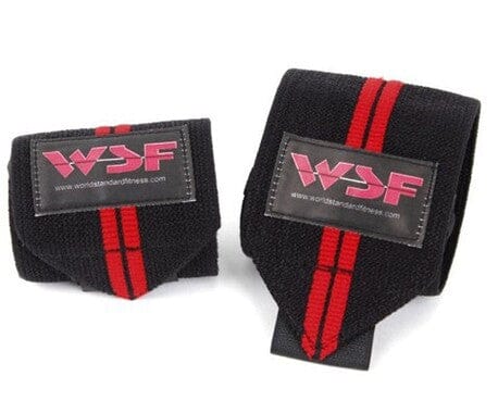 World Standard Fitness (WSF) Double Red Line Wrist Wraps