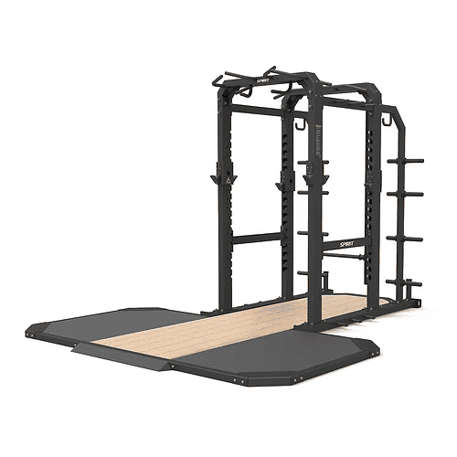 Spirit Commercial Free Weight Strength - Full Power Rack + Platform ...
