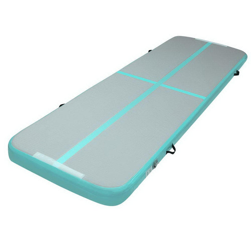 EFIT 3m x 1m Air Track Mat Gymnastic Tumbling Mint Green and Grey - ONLINE ONLY