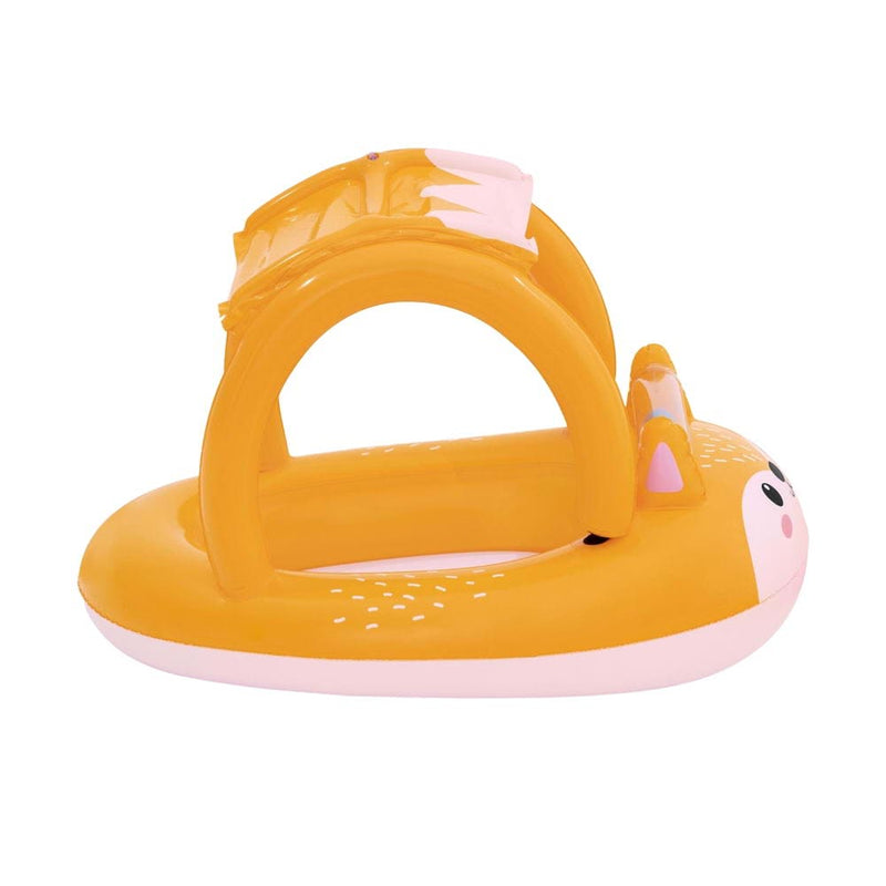 BW Kids Inflatable Fox Swim Float Floating Seat Canopy Pool Toys 94x66CM - ONLINE ONLY