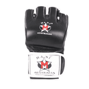 Black MMA Leather Grappling Gloves