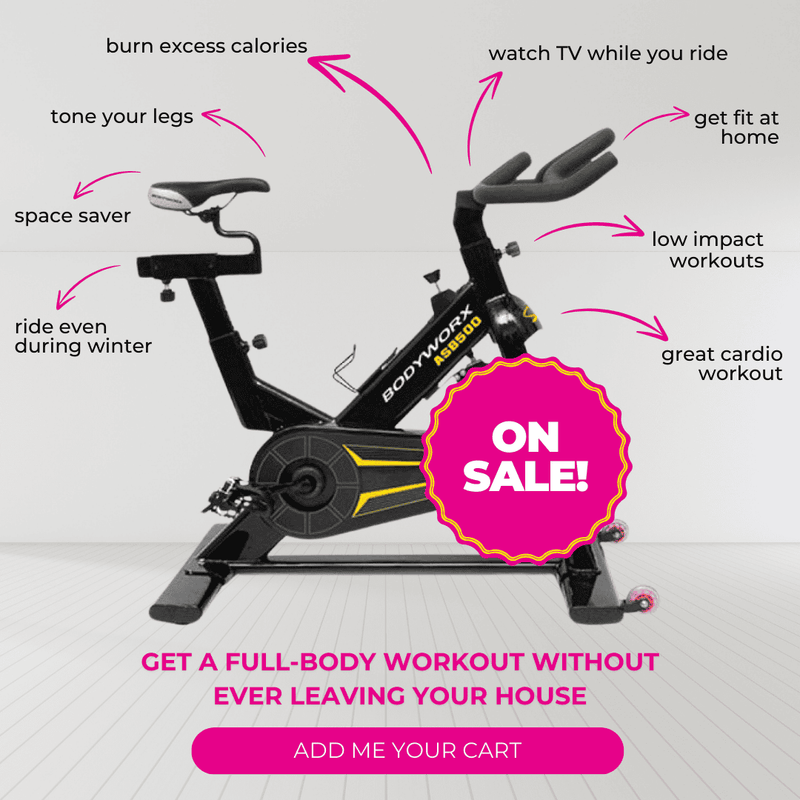 Bodyworx Premium Spin Bike NEWEST MODEL- Indoor Cycle - Black