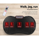 EFit Vibration Machine Platform Vibrator Resistance Rope Home Fitness Black- ONLINE ONLY