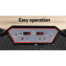 EFit Vibration Machine Platform Vibrator Resistance Rope Home Fitness Black- ONLINE ONLY