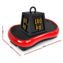EFit Vibration Machine Platform Vibrator Resistance Rope Home Fitness Red- ONLINE ONLY