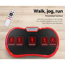EFit Vibration Machine Platform Vibrator Resistance Rope Home Fitness Red- ONLINE ONLY