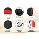 EFit Vibration Machine Platform Vibrator Resistance Rope Home Fitness Red- ONLINE ONLY