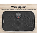 EFit Vibration Machine Platform Vibrator With Resistance Rope Home Gym Black- ONLINE ONLY