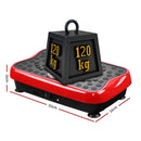 EFit Vibration Machine Platform Vibrator with Resistance Rope Home Gym Red- ONLINE ONLY