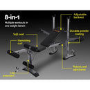 EFit Weight Bench 8 in 1 Bench Press Adjustable Home Gym Station 200kg- ONLINE ONLY