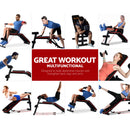 EFit Weight Bench Adjustable FID Bench Press Home Gym 150kg Capacity- ONLINE ONLY