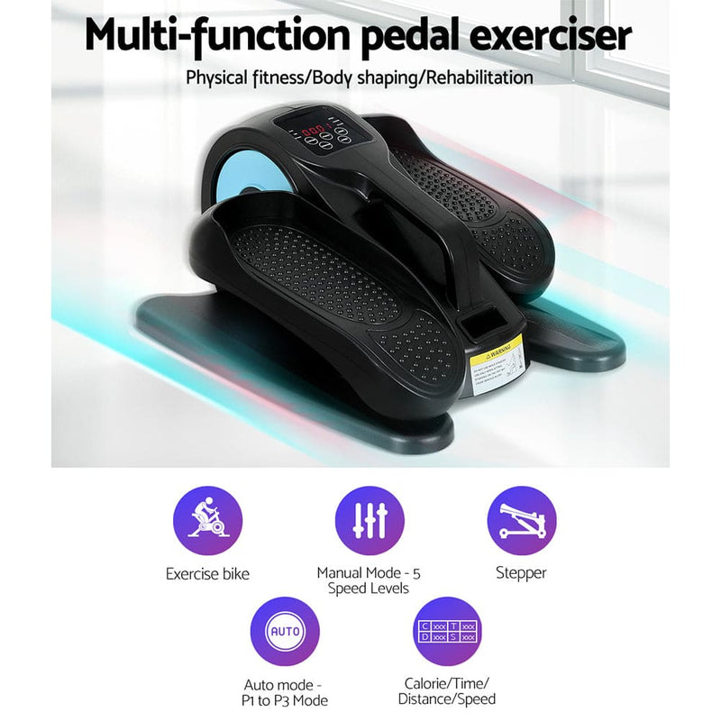 EFit Pedal Exerciser Mini Exercise Bike Cross Trainer 50W Blue - ONLINE ONLY!