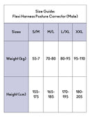 Swedish Posture - Flexi Posture Brace - Posture Corrector, Black or White