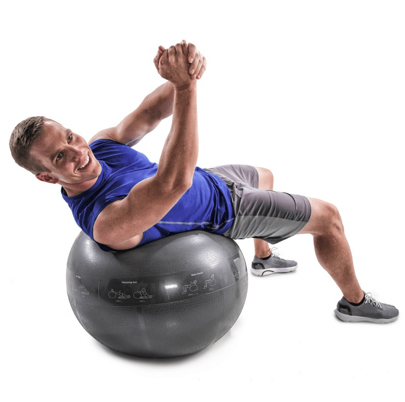 HSFIT 2000lb Professional Grade Core Stability Ball includes DVD Pump Ball Plugs and Exercise Poster
