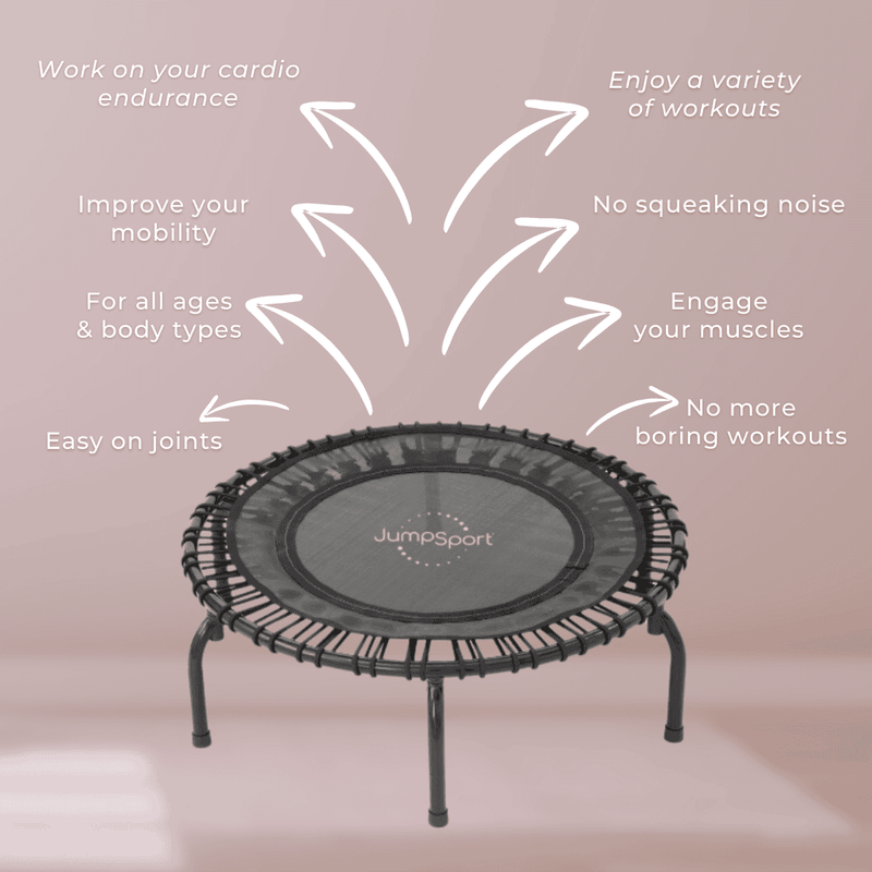 Jumpsport 220 Fitness Trampoline Stackable - Limited Stock Available -Don’t Miss Out!