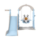 Keezi Kids Slide Swing Set Basketball Hoop Rings Outdoor Playground 170cm Blue - ONLINE ONLY