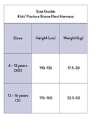 Swedish Posture - Kids' Posture Brace - Unisex - Posture Corrector in White, Black, or Pink