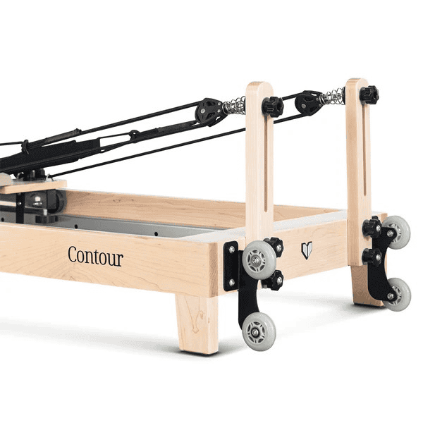 Lifespan Contour Folding Wooden Pilates Reformer Machine, Beige - LIMITED STOCKS