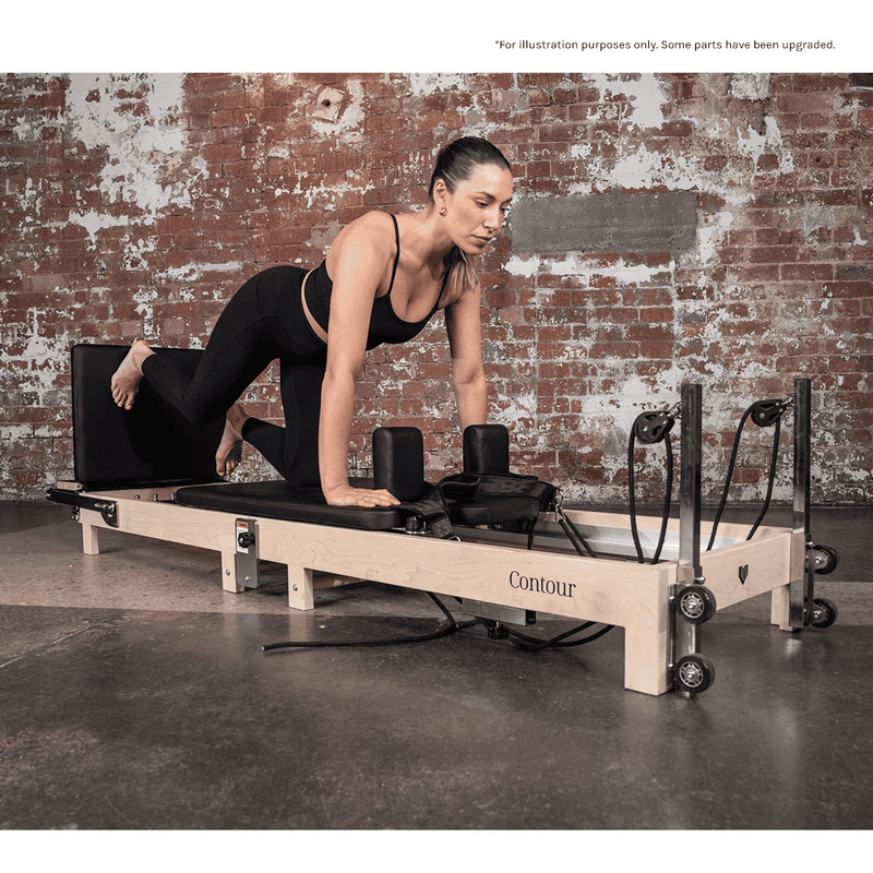 Lifespan Contour Folding Wooden Pilates Reformer Machine Set, Black - SALE ENDS 10th MARCH - No Rainchecks !!Don't Miss Out Limited Stocks