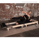 Lifespan Contour Folding Wooden Pilates Reformer Machine Set, Black