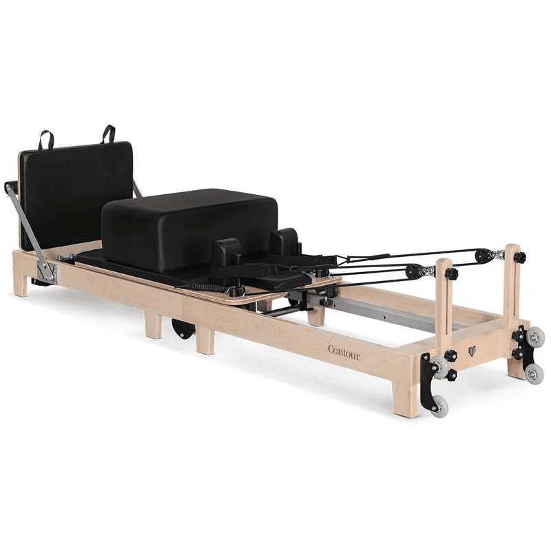 Lifespan Contour Folding Wooden Pilates Reformer Machine Set, Black - SALE ENDS 10th MARCH - No Rainchecks !!Don't Miss Out Limited Stocks