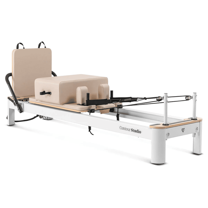 Lifespan Contour Studio Commercial Pilates Reformer Machine, Beige - Limited Stocks