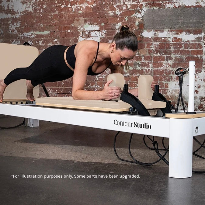 Lifespan Contour Studio Commercial Pilates Reformer Machine, Beige - Limited Stocks