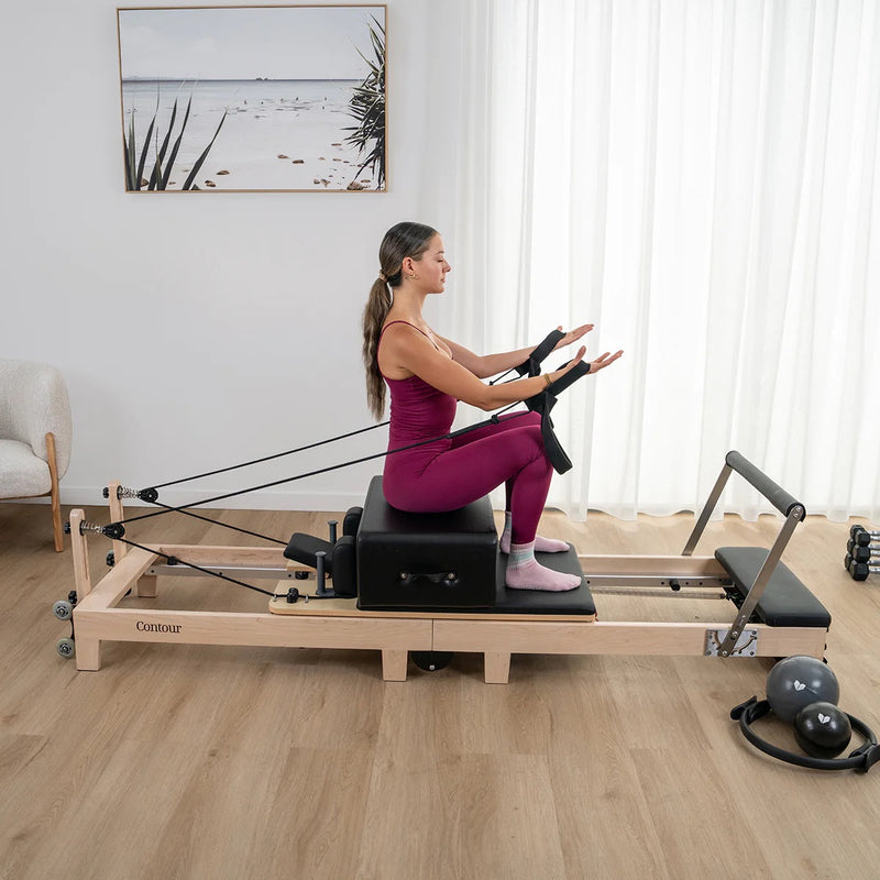 Lifespan Contour Folding Wooden Pilates Reformer Machine, Beige PRE ORDER FOR SEPTEMBER DELIVERY Limited Stock Arriving - Don't Miss Out